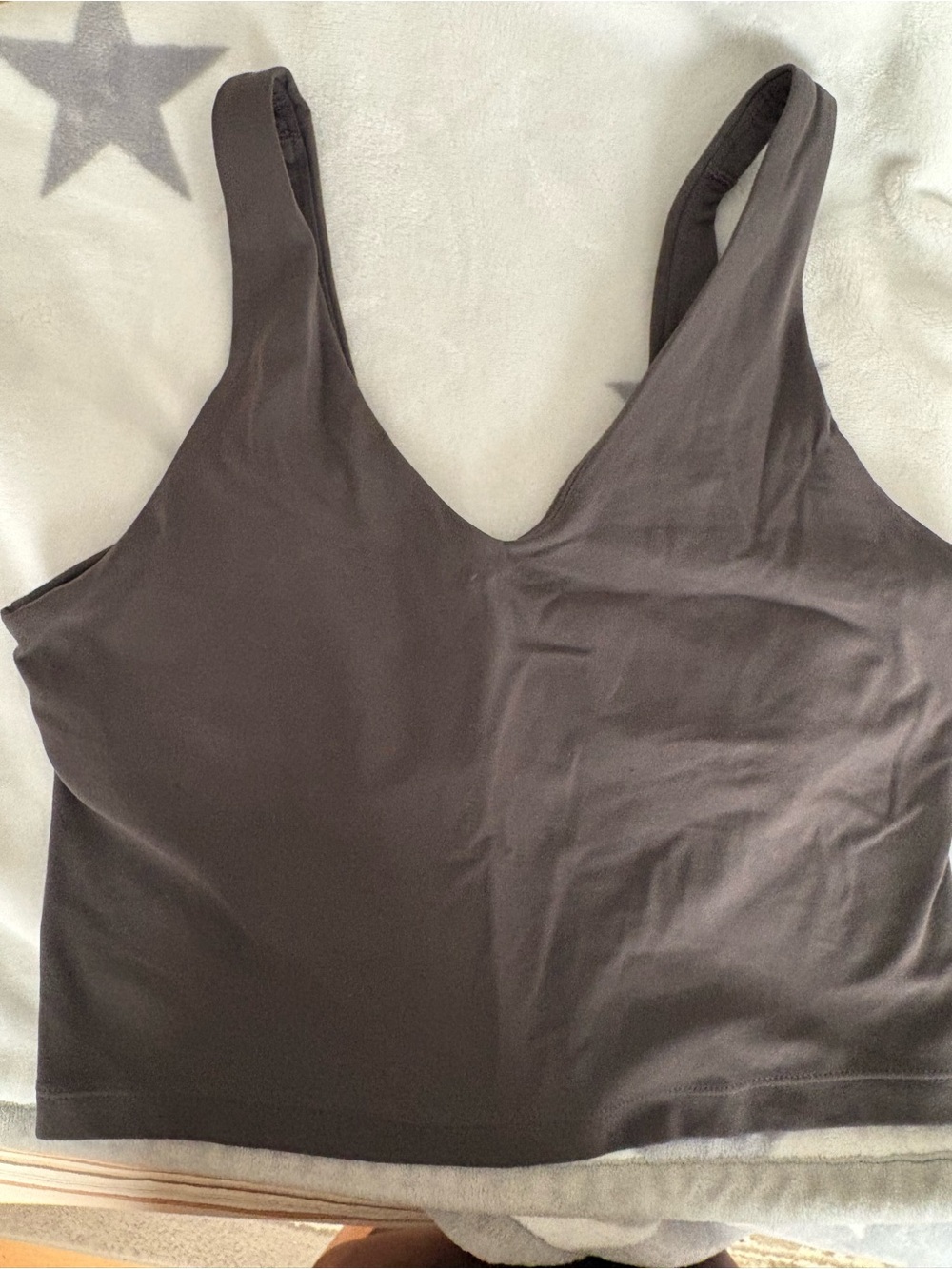 Athleta Dark Brown Cropped Tank Top